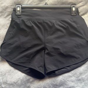 Black Athleta girl shorts, L/12, worn once, 3 inches